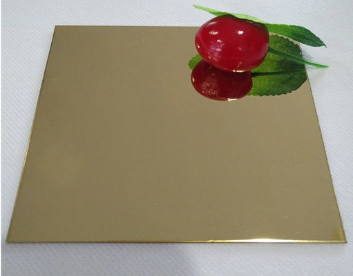 Bom preço. 316 8K Espelho Ouro Chapa de aço inoxidável Decorativa 1mm Chapa SS laminada a frio on-line